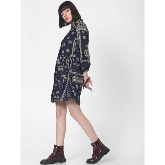 Only ASOS Paisley Button Shirt Dress Size 6 - Picture 2 of 9